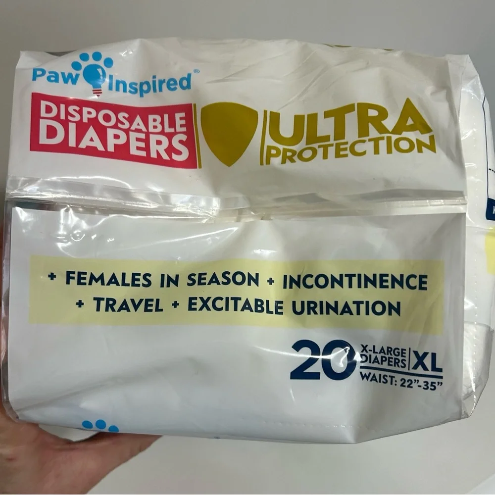 Inspire Ultra Protection Disposable Dog Diapers, XL